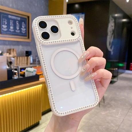 CUTECASE ジュエリーライン iPhone17/17Airケース MagSafe対応 iPhone17Pro/17ProMaxカバー パステルカラー 黄ばまない CM5667