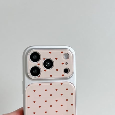 CUTECASE ハート柄 iPhone17Pro/17ケース ピンクカラー iPhone17Promax/16Pro/15ケース 甘すぎ カメラカバー付 高品質CM6127