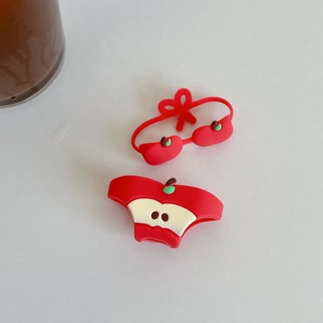 CUTECASE可愛すぎ Airpods Pro3ケース ストロベリー/リンゴ ビキニ Airpods4/Pro2ケース シリコン製 ギフトにおすすめ CM5733