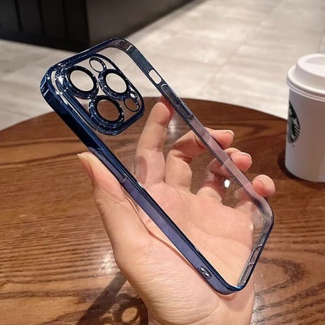 CUTECASEキラキラ iPhone16pro/15promaxケース おしゃれ透明 アイフォン14pro/13/promax/12カバー 黄ばまないメッキ カメラ保護 軽量丈夫CM3564