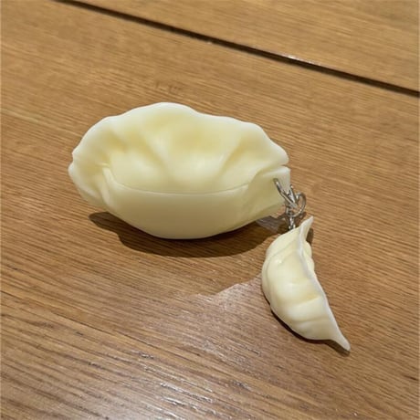 CUTECASE餃子 Airpods 4ケース キーホルダー付 AirpodsPro2ケース 焼き餃子/蒸し餃子 airpods3カバー 美味しそう ギフトにおすすめ CM5610