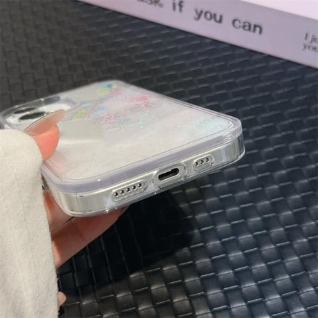 CUTECASE液体ラメ iPhone16pro/16ケース 動くヒトデ/シェル iPhone15pro/14/13promaxカバー 可愛い ギフトにおすすめ 夏に人気CM5481