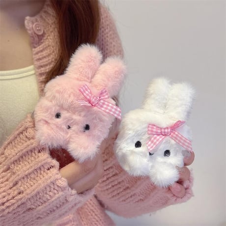 CUTECASEふもふも兎 Airpods４ケース かわいい Airpods3/pro2カバー 可愛すぎる プレゼントにおすすめ CM4951