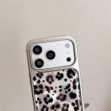 CUTECASE アニマル柄 iPhone17Promaxケースヒョウ柄 iPhone17Pro/16/15Proカバー オシャレ 艶感 耐衝撃 CM5866