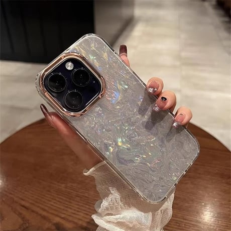 CUTECASEiPhone16Pro/16ケース シェル キラキラ iPhone15Pro/14Pro/13ケース 大人可愛い 上品 大人気 CM4680