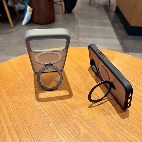 CUTECASE iPhone17Pro/17Promaxケース MagSafeリングスタンド 耐衝撃 iPhone16pro/15/14カバー 指紋防止 高品質 カッコイイCM5584