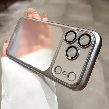 CUTECASE指紋防止 iPhone17ProMaxケース頑丈レンズカバー付 iPhone17Proケース 薄型軽量 iPhone17 肌にやさしい フロストバックパネルデザインCM5690