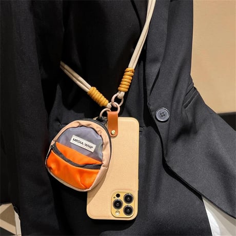 CUTECASE小銭付き iPhone15/15pro/15plusケース ストラップ2点 アイフォン14/13pro/12カバー シンプル コスパ最強 CM4284