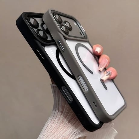 CUTECASE 高機能高品質 iPhone17pro/17promaxケース MagSafeリングスタンド iPhone16/15/14シリーズカバー 耐衝撃 レンズカバー付CM5948