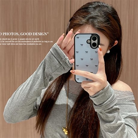 CUTECASEリボン柄 iPhone16Pro/16ケース 韓国風 iPhone15pro/14/13/12ケース 可愛すぎ 女子力アップ CM4842