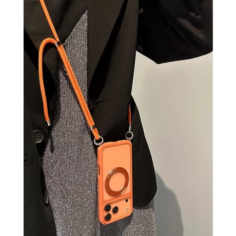 CUTECASE 多機能高品質 iPhone17Pro/17ProMaxケース ショルダーストラップ付 MagSafeリングスタンド iPhone17ケース 耐衝撃 高級感 CM5780