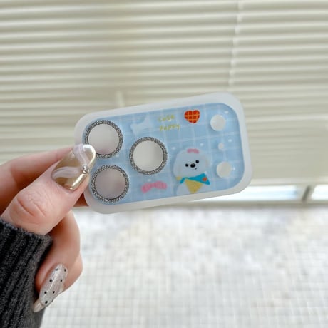 CUTECASE 可愛い動物柄 カメラ保護カバー iPhone17Pro iPhone17ProMax ガラスレンズフィルム 頑丈 人気 傷から保護 ギフトにおすすめ CM5931