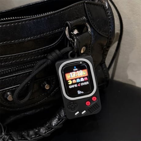 CUTECASE ゲーム機 AppleWatchケース ショルダーストラップ付 アップルウォッチ Ultra3/2/1 Series 11/10/9/8 SE3/2/1 シリコン 可愛いCM5754