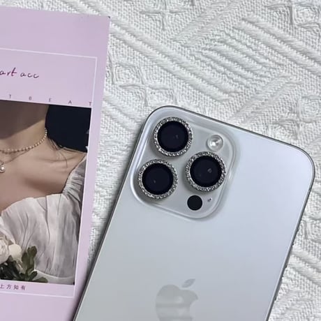 CUTECASE ダイヤ カメラ保護カバー レンズフィルム iPhone用 キラキラ 頑丈 ハンドメイド おしゃれ diy 魅力的なスマホ ギフトにおすすめCM6064