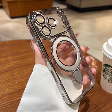 CUTECASE MagSafeリングスタンド iPhone17Pro/17ProMaxケース 強力ガラスレンズカバー iPhone17/17Airケース 大人気 CM5682