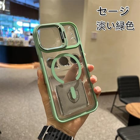 CUTECASEカメラスタンド付 iPhone17ProMax/iPhone17Proケース レンズフィルムプレゼント iPhone17/Airケース MagSafe対応 高級感たっぷり CM5710