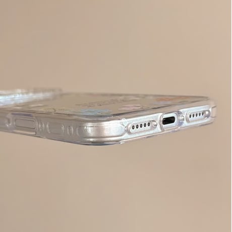 CUTECASE 花柄ミラー iPhone17pro/17カバー リボンキーホルダー iPhone16/15proケース 可愛い 女子力高いCM6157