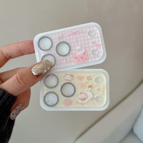 CUTECASE 可愛い動物柄 カメラ保護カバー iPhone17Pro iPhone17ProMax ガラスレンズフィルム 頑丈 人気 傷から保護 ギフトにおすすめ CM5931