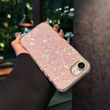 CUTECASEシェル柄 iPhone16eケース 上品 iPhone16pro/15/14proカバー ガールズに大人気 エレガント 丈夫CM5127