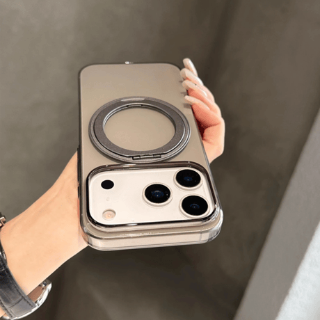 CUTECASE MagSafeリングスタンド iPhone17ProMax/17proケース 高透明 iPhone17/17Airカバー 耐衝撃 薄型 黄ばまない CM5606