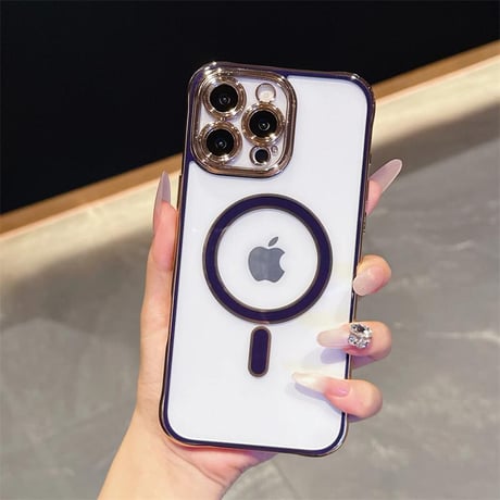 CUTECASEメタリックカラー iPhone16pro/16eケース Magsafe対応 カメラ保護 iPhone15promax/14/13proカバー 黄ばまない 耐久性ある CM5518