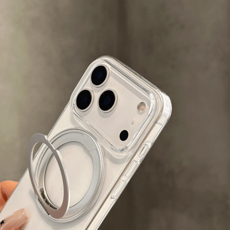 CUTECASE MagSafeリングスタンド iPhone17ProMax/17proケース 高透明 iPhone17/17Airカバー 耐衝撃 薄型 黄ばまない CM5606