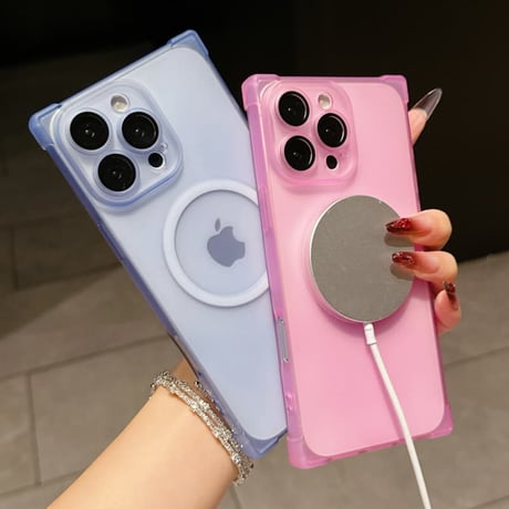 CUTECASE スクエア iPhone17ProMax/17Proケース 指紋防止 マット仕上げ MagSafe対応 iPhone17/Air/16/15カバー カメラ保護 耐衝撃CM5821