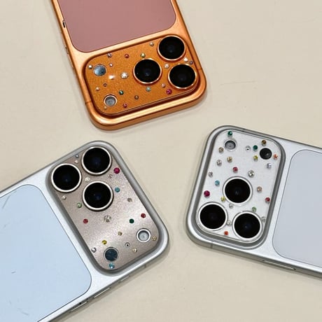 CUTECASE ダイヤレンズカバー iPhone17ProMax/17Pro/7カメラレンズフィルム 金属製 おしゃれ 頑丈 キラキラ 耐久性耐衝撃 CM5761