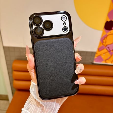 CUTECASE 皮とメッキ iPhone17ProMax/17Proケース カメラレンズ保護 iPhone17/16Promax/15カバー 軽量 丈夫 CM5856