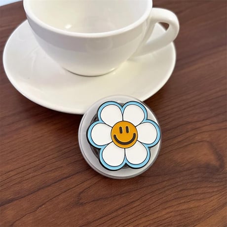 CUTECASE笑顔の花 スマホグリップ スタンド マグネット式タイプ 便利 可愛い 耐久性ある ギフトに最適CM5386
