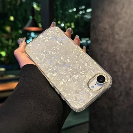 CUTECASEシェル柄 iPhone16eケース 上品 iPhone16pro/15/14proカバー ガールズに大人気 エレガント 丈夫CM5127