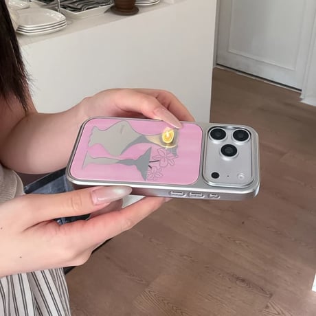 CUTECASE 花瓶ミラー iPhone17Pro/17ケース メッキ iPhone16ProMax/15Pro/14ケース 耐久性に優れる 便利人気品CM6540
