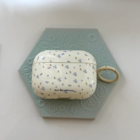 CUTECASE春向け Airpods Pro3ケース 花柄 Airpods 4/3カバー AirpodsPro2/1 リング付 韓国っぽ 淡色系コーデ CM6099