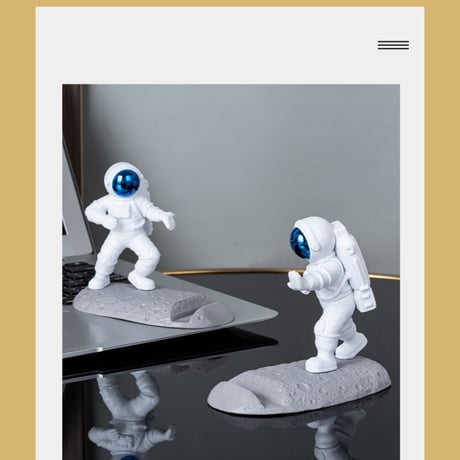 CUTECASE新しい高品質のオリジナリティ宇宙飛行士の電話ホルダー宇宙飛行士のPCホルダーデスクトップの装飾アートウェア電話アクセサリー宇宙愛好家のための驚くべき素敵な贈り物C6022