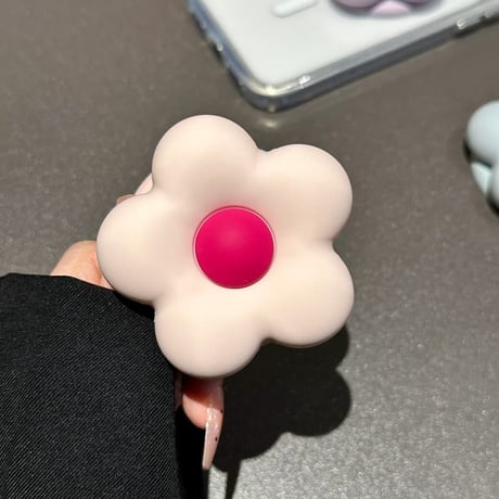 CUTECASE マグネット式花 スマホリング 磁石グリップスタンド 便利 かわいい ギフトに最適 韓国っぽ 頑丈CM6319