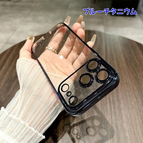 CUTECASE iPhone17Pro/17ケース キラキラ おしゃれ iPhone17Air/17ProMaxカバー レンズ保護フィルム付き ラメ入り 軽量丈夫CM5681