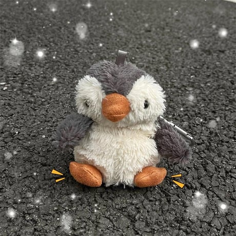 CUTECASEペンギンぬいぐるみ Airpods 4/3ケース かわいい エアーポッズプロ２/１ケース 柔らかい 手さわりいい ギフトに最適CM4712