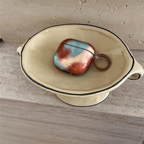 CUTECASE暈し染めカラー Airpods4ケース シック AirpodsPro2ケース airpods3/2カバー かわいい リング付 おしゃれ CM5332