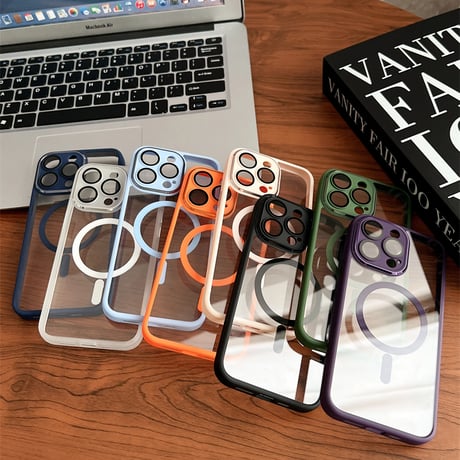 CUTECASE MagSafe iPhone16pro/16promaxケース 滑り止め加工 黄ばまないアイフォン15/14/16proカバー カメラ保護 チタンカラー（9色をご用意）CM3611