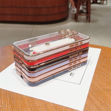 CUTECASE ベルト付 iPhone16/17proケース メタルカラー 黄ばまない iPhone15promax/14proカバー スタンド機能 高級感 CM5609