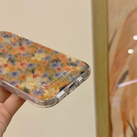 CUTECASE花柄 iPhone16/16Proカバー 秋冬ファッション iPhone15/14/13proケース おしゃれ かわいい 丈夫CM4849