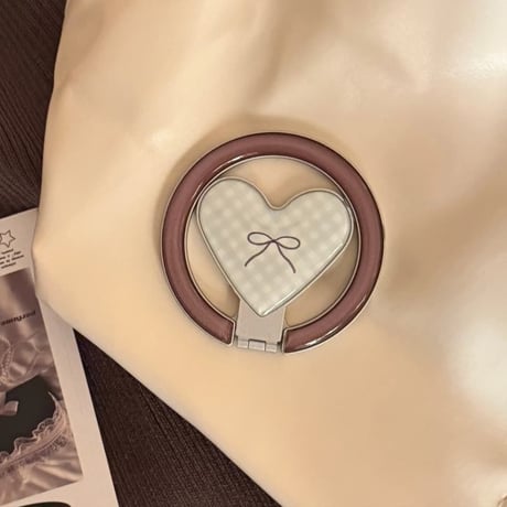 CUTECASE 可愛いマグネット式スマホリング 磁石グリップ スタンド 便利 ギフトに最適 韓国っぽい 丈夫CM5859