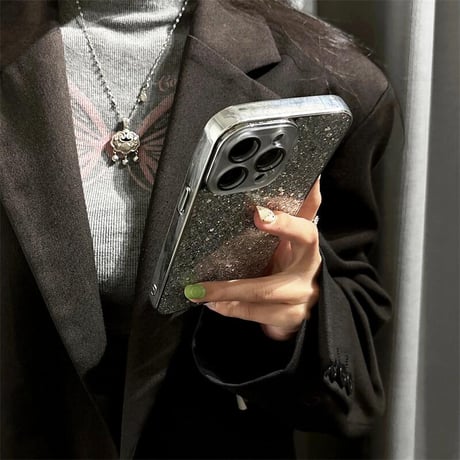 CUTECASEカメラカバー付 アイフォン16/16プロケース キラキラグリッター iPhone15Pro/14/13Proカバー 頑丈 高級感 CM4687