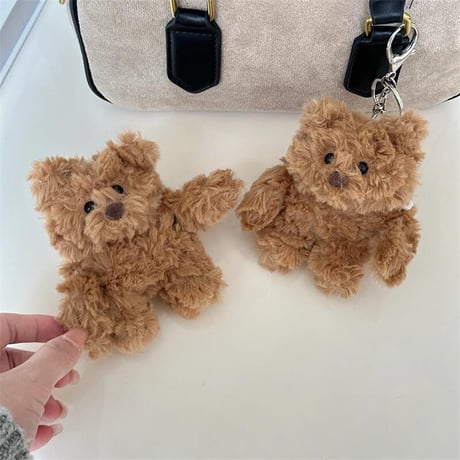 CUTECASE熊ぬいぐるみ AirPods４/3ケース ふわふわ柔らかい airpodsPro2/Pro1保護カバー かわいい ギフトにおすすめCM4856