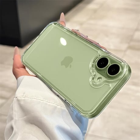 CUTECASE iPhone17ケース ラベンダー/ミストブルー/セージに合う iPhone17Pro/Air/ProMaxケース 高透明 ブラック/ブラック 高透明CM2142