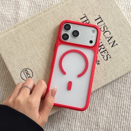 CUTECASE 指紋防止 iPhone17ProMax/17Proケース MagSafe対応 iPhone16Pro/15pro/14ケース 滑り止め加工 耐衝撃CM6344