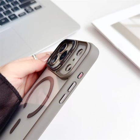 CUTECASEカメラスタンド付 iPhone17ProMax/iPhone17Proケース レンズフィルムプレゼント iPhone17/Airケース MagSafe対応 高級感たっぷり CM5710