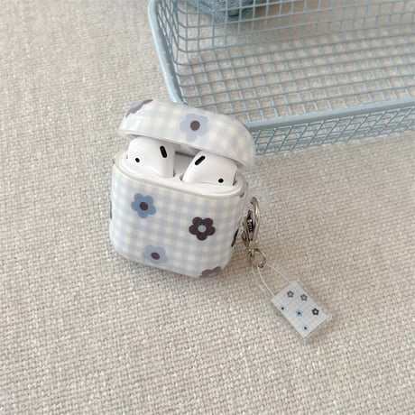 CUTECASE AirpodsPro3/4ケース 韓国っぽい 花柄AirpodsPro2/Pro1カバー エアポッズ3/2 大人可愛い キーホルダー付 ガールズに人気CM5689