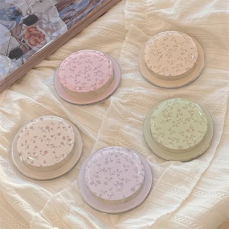 CUTECASE 可愛い花柄スマホグリップ マグネット式タイプ 淡色系 便利 おしゃれ 可愛い ギフトにおすすめCM5521