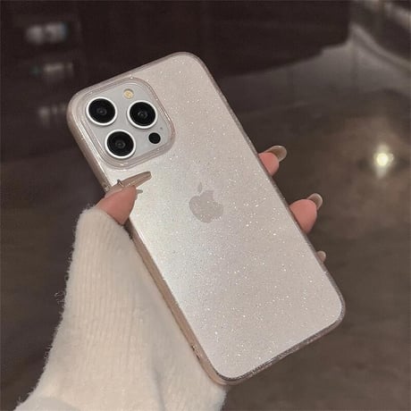 CUTECASE定番 iPhone16pro/16promaxケース キラキララメ iPhone15pro/14pro/13/12カバー 黄ばまない クリアケース CM5085